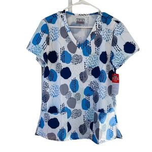Flex Core Womens NWT Scrub Top size X-Large XL Stretch